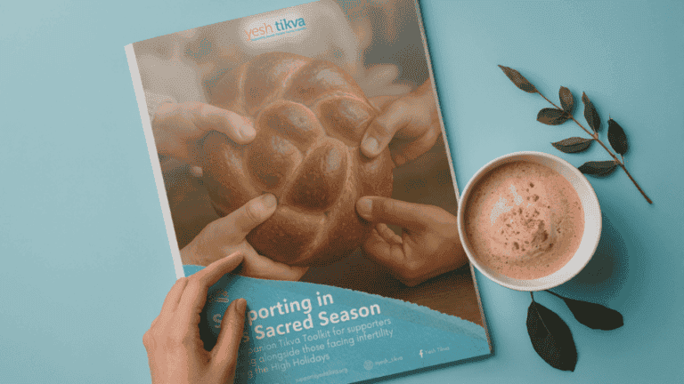 Supporting someone facing infertility during the High Holidays – Yesh Tikva toolkit cover