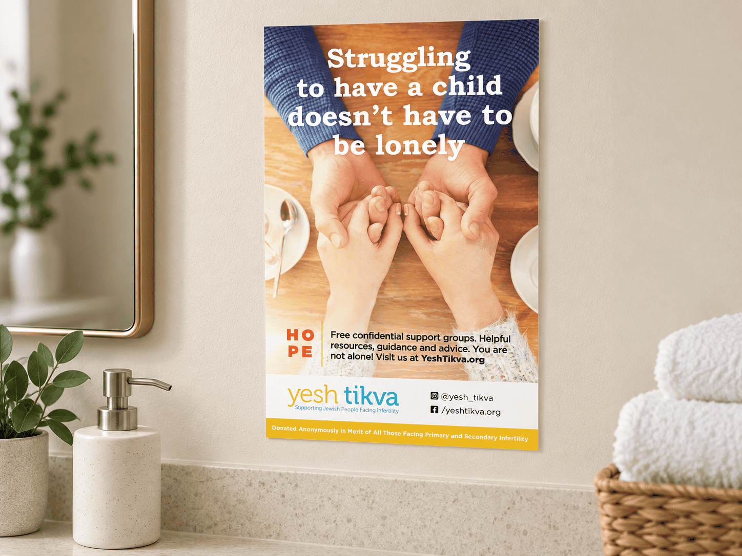 You Are Not Alone: Mikvah Support Posters — Set of 5 - Image 2
