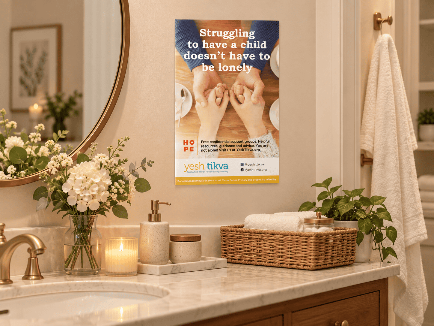 You Are Not Alone: Mikvah Support Posters — Set of 5 - Image 3